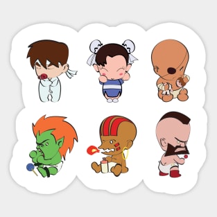 Street Fighter Babies Sticker